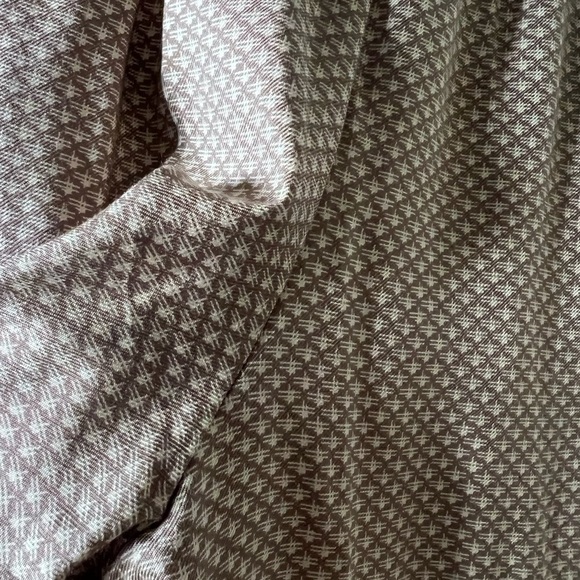 Ellen Tracy Brown and Cream Patterned Trousers - Picture 8 of 11